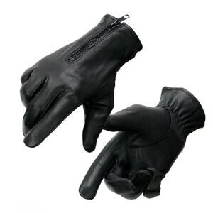 NWT Milwaukee Leather SH226D Men's Black Unlined Leather Gloves